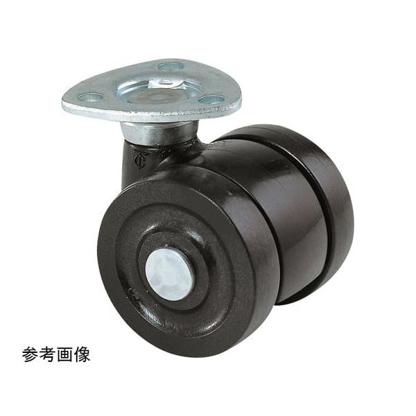東海キャスター 双輪キャスター φ50 自在 プレート式 TX50 1個 65-9140-68（直送品）