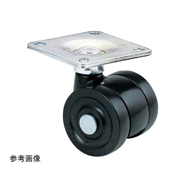 東海キャスター 双輪キャスター φ50 自在 プレート式 TX50F46X35 1個 65-9140-69（直送品）