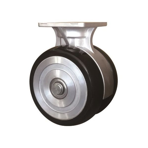 東海キャスター 超重量用 双輪キャスター φ200 固定車 プレート式 TSY200K 1個 65-9140-61（直送品）