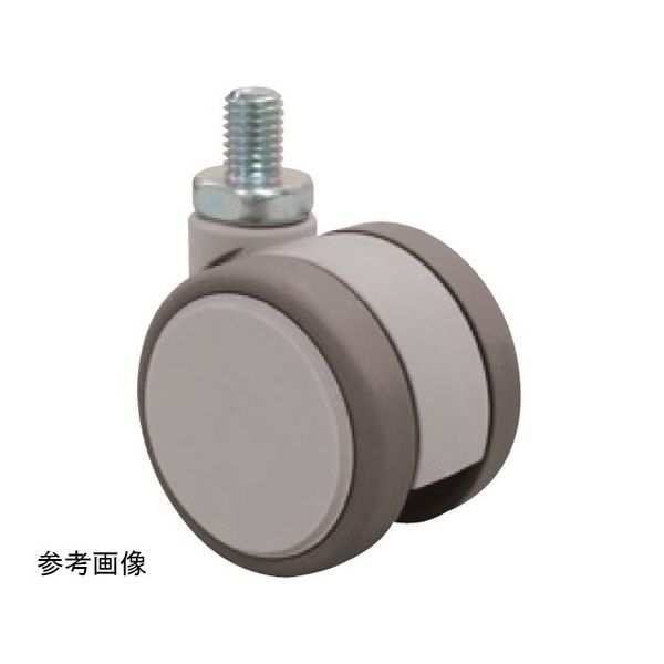 東海キャスター 双輪キャスター φ50 自在 ネジ式 F050N4P20L-16 1個 65-8299-76（直送品）