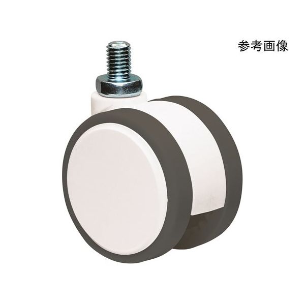 東海キャスター 双輪キャスター φ60 自在 ネジ式 FW060N4P20L-16 1個 65-6898-15（直送品）