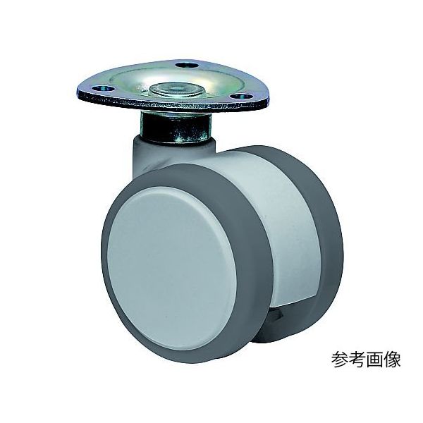 東海キャスター ダストカバー付 双輪キャスター φ50 自在 プレート式 CF050F46X35 1個 65-8880-54（直送品）