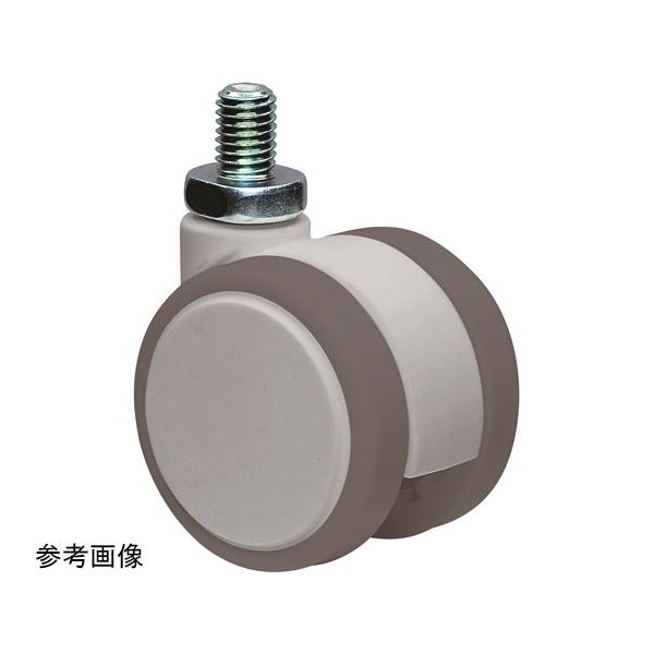 東海キャスター ダストカバー付 双輪キャスター φ50 自在 ネジ式 CF050N3L-19 1個 65-8880-55（直送品）