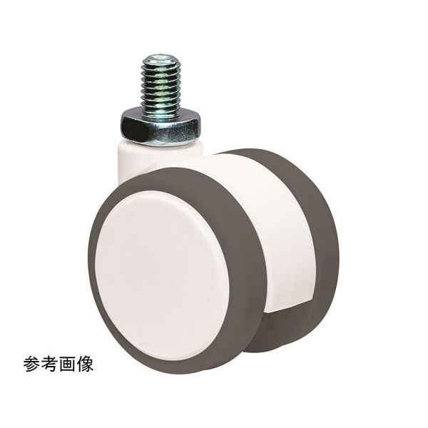 東海キャスター ダストカバー付 双輪キャスター φ50 自在 ネジ式 CFW050N3L-19 1個 65-8880-63（直送品）