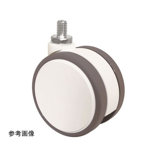 東海キャスター ダストカバー付 双輪キャスター φ75 自在 ネジ式 CFW075N4P20L-16 1個 65-8881-70（直送品）