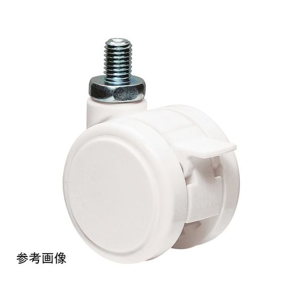 東海キャスター 双輪キャスター φ50 自在 ストッパー付 ネジ式 TFW50N4SP20L-16 1個 65-8730-66（直送品）