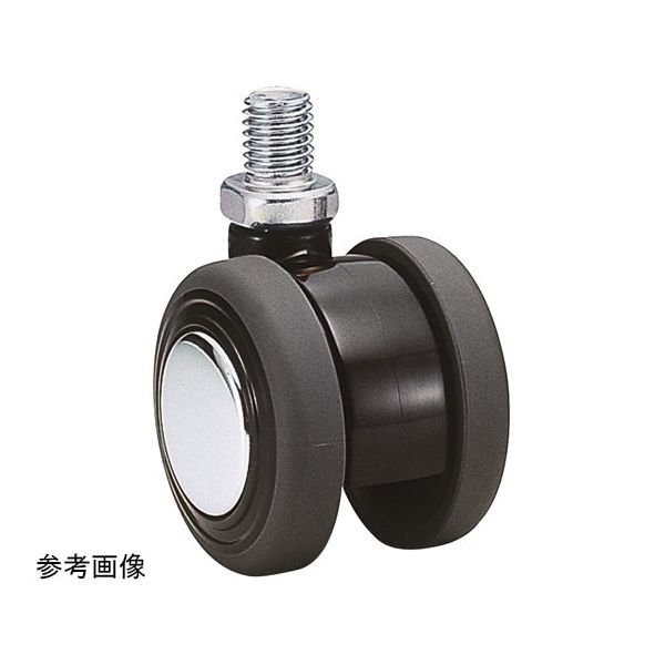 東海キャスター 双輪キャスター φ50 自在 ネジ式 TE50N4CRP20L-16 1個 65-8728-57（直送品）