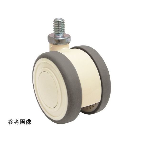 東海キャスター 双輪キャスター φ60 自在 ネジ式 TEC60JN4P20L-16 1個 65-8729-71（直送品）