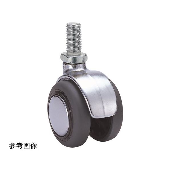 東海キャスター 双輪キャスター φ40 自在 ネジ式 MY4EN3L-12 1個 65-9139-95（直送品）