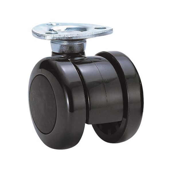 東海キャスター 双輪キャスター φ40 自在 プレート式 TY40B 1個 65-8880-83（直送品）