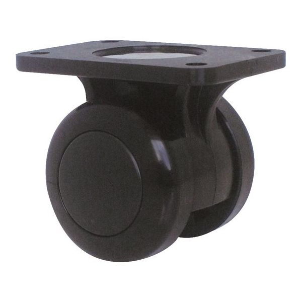 東海キャスター 双輪キャスター φ40 固定 プレート式 TY40KB 1個 65-8880-95（直送品）