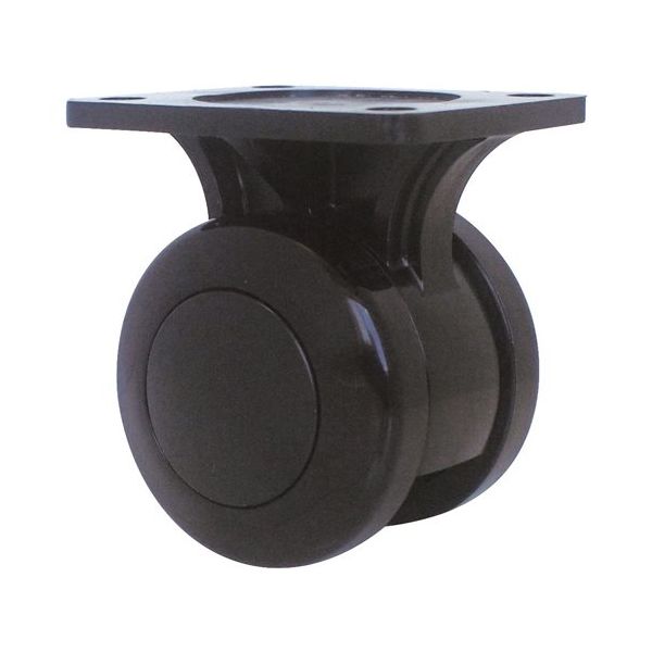 東海キャスター 双輪キャスター φ50 固定 プレート式 TY50KB 1個 65-8881-32（直送品）