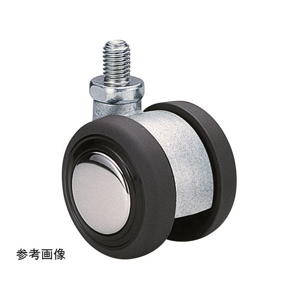 東海キャスター 双輪キャスター φ50 自在 ネジ式 AE50N4P20L-16 1個 65-8880-25（直送品）