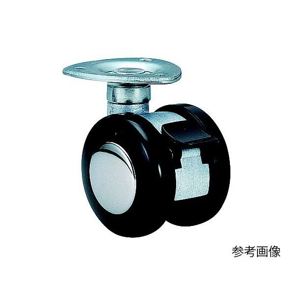 東海キャスター 双輪キャスター φ50 自在ストッパー付 プレート式 A50SF46X35 1個 65-8879-67（直送品）