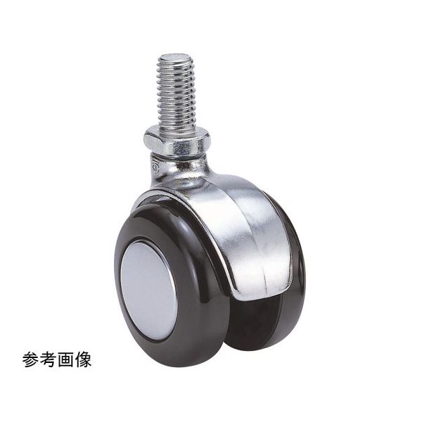 東海キャスター 双輪キャスター φ40 自在 ネジ式 MY4N3L-12 1個 65-9139-83（直送品）