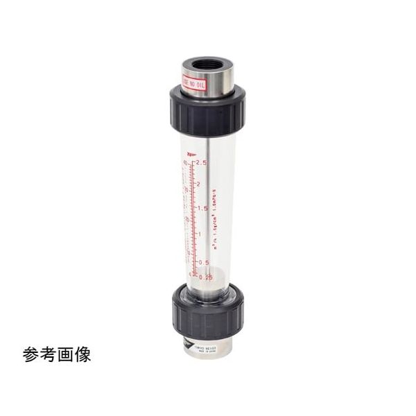 東京計装 ACシリーズアクリル管式フローメータ 水用 2~20L/min Rc20A PVC AC-2020-PR-P 1個（直送品）