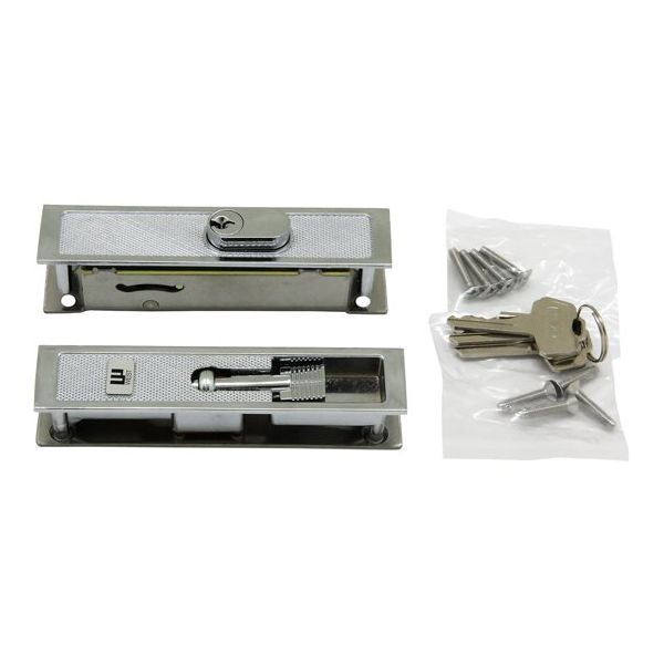 和気産業 アルミサッシ用玄関引戸錠 ウエスト MJ305 1セット 65-6672-69（直送品）