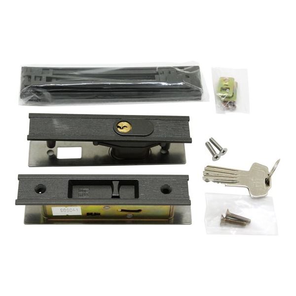 和気産業 アルミ引戸玄関錠 MJ327 1セット 65-6672-72（直送品）