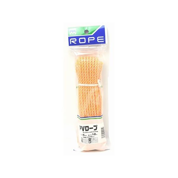 丸三産業 BMSクレポリ(KPPV)ロープ 5mm×10m 60020018 1巻 64-9607-30（直送品）