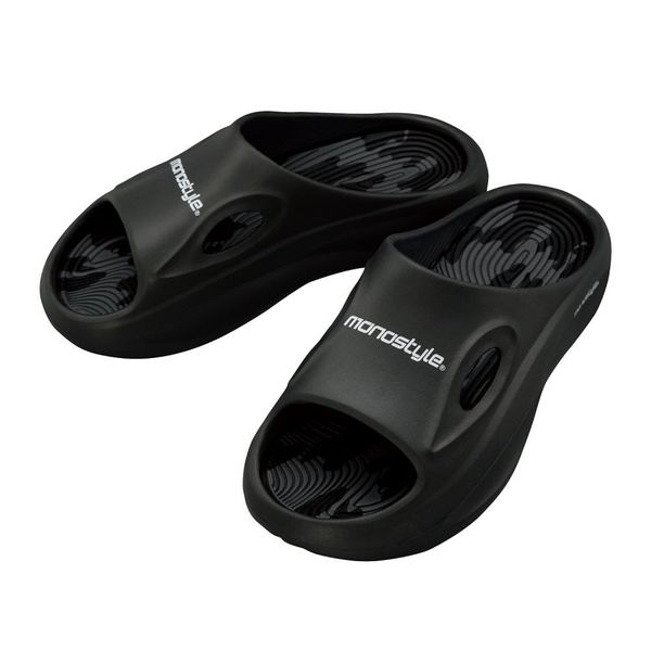 ケイワーク EVAシャワーサンダル ブラック M MS-2-BK-M 1足 68-5747-70（直送品）