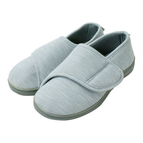 小野商事 介護シューズ マジックテープタイプ グレー S WS8005 1足 65-8998-17（直送品）
