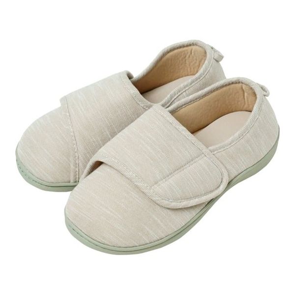 小野商事 介護シューズ マジックテープタイプ ベージュ S WS8002 1足 67-3074-03（直送品）