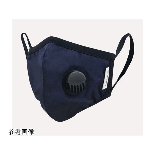 GSIクレオス Livinguard アンチウイルスマスク(ネイビー) 通気口有り M 100枚 GM20-82414V 1箱(100枚)（直送品）