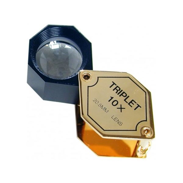 ミザールテック 鑑定用高倍率ルーペ 10倍 DA-20 1個 65-9408-18（直送品）