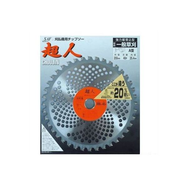 小林鉄工所 超人A型 255×40P 501234 1個 63-5451-09（直送品）