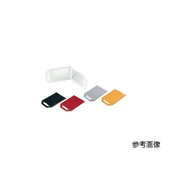 小野シャンブル レザーバックミラー ブラック 68-5753-94 1台（直送品）