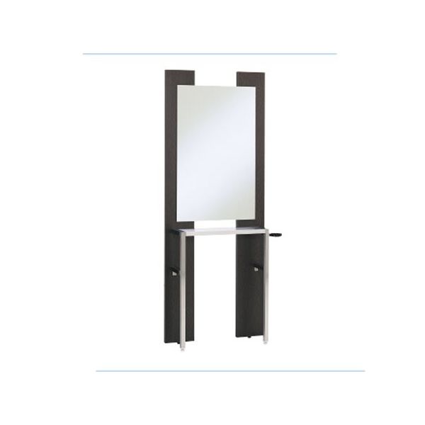 小野シャンブル ドマーニ片面鏡(ダークブラウン) 68-5753-36 1台（直送品）