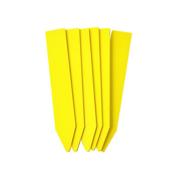 ヒラサワ FG 園芸カラーラベル (18枚入) 9cm 黄 727699 1セット(18枚) 63-2926-16（直送品）