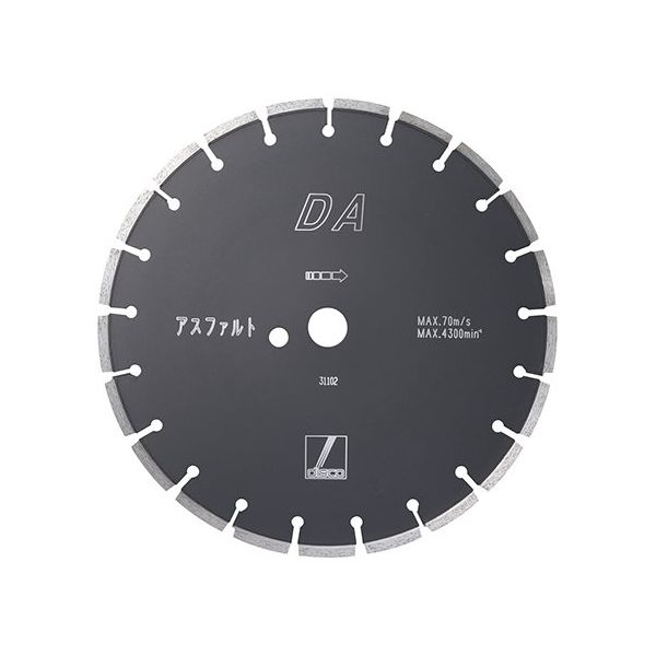 DAS ダイヤ DA (外径12インチ・厚み3mm) DUAA1003 1枚 62-9193-19（直送品）