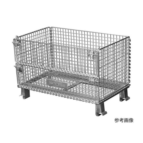 サンキン パレット コイルタイプ 800×500×540mm(金網ピッチ28×28mm) 1255SC1 1台 62-8141-81（直送品）