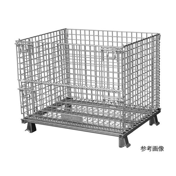 サンキン パレット コイルタイプ 1000×800×850mm(金網ピッチ50×50mm) 1255SC3 1台 62-8141-89（直送品）