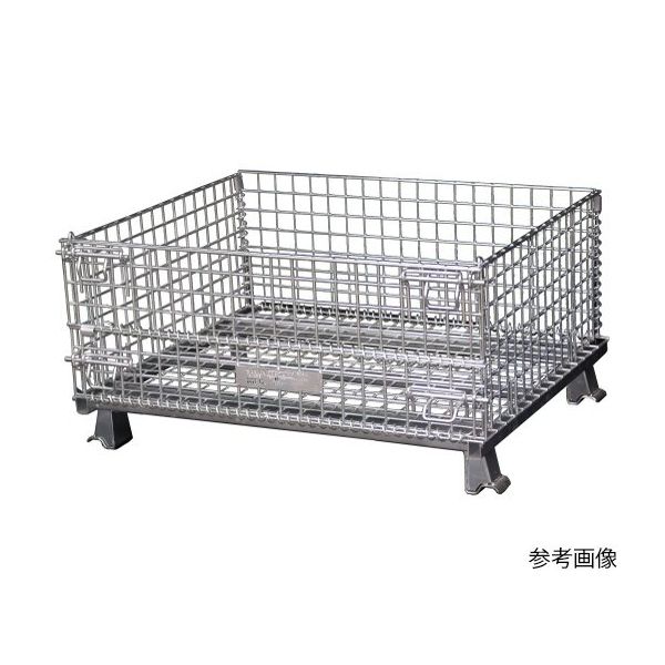 サンキン パレット コイルタイプ 1000×800×510mm(金網ピッチ50×50mm) 1255SC31/2 1台 62-8141-90（直送品）