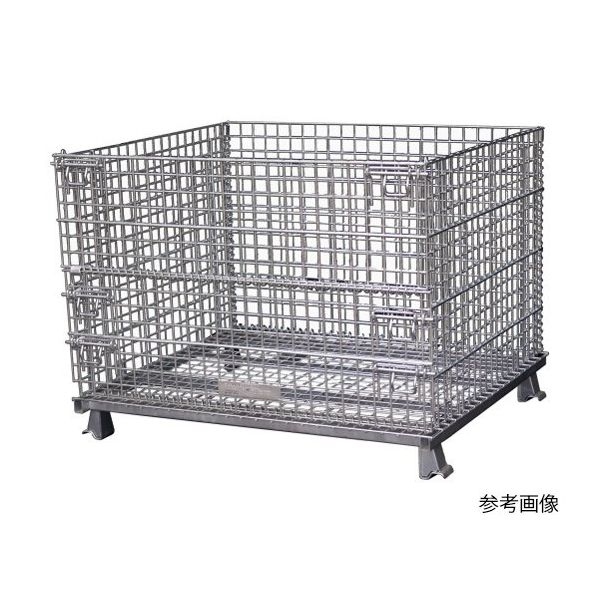 サンキン パレット コイルタイプ 1200×1000×900mm(金網ピッチ50×50mm) 1255SC4 1台 62-8141-93（直送品）