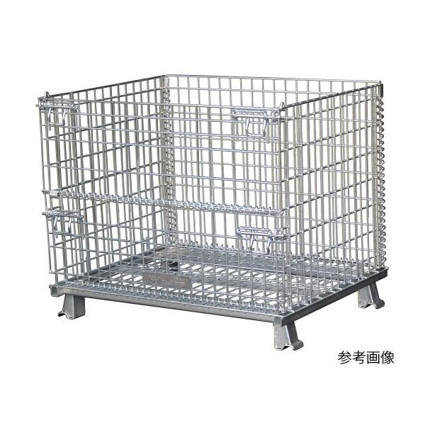 サンキン パレット コイルタイプ 1000×800×850mm(金網ピッチ50×100mm) 1255SCS3 1台 62-8141-97（直送品）