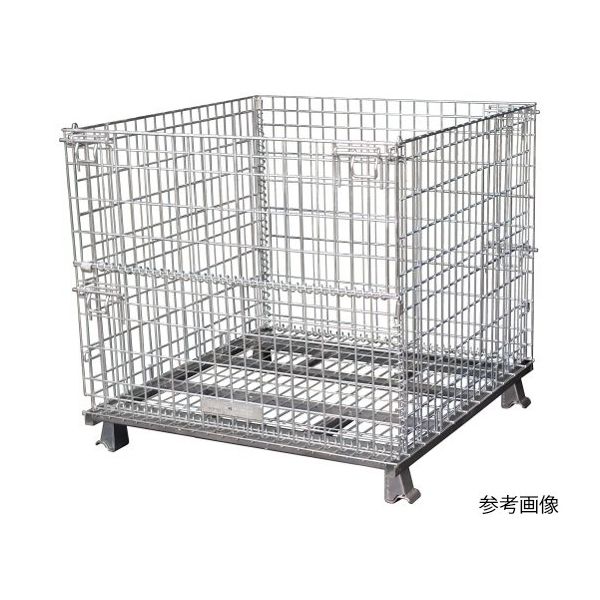 サンキン パレット コイルタイプ 1050×1050×1000mm(金網ピッチ50×100mm) 1255SCS5 1台（直送品）