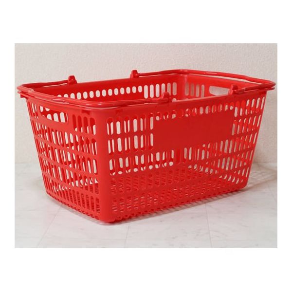 大和産業 買い物かご レッド 5個入 SL-20 1セット(5個) 65-5552-61（直送品）