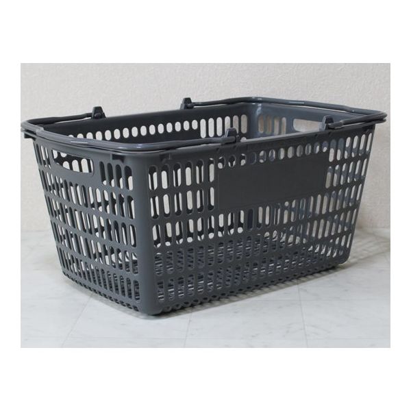 大和産業 買い物かご ダークグレー 5個入 SL-20 1セット(5個) 65-5552-64（直送品）