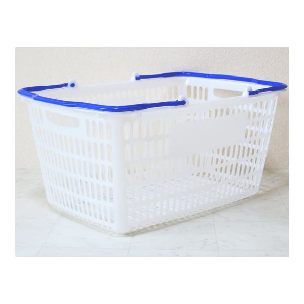 大和産業 買い物かご ナチュラル把手ロイヤルブルー 5個入 SL-20 1セット(5個) 65-5552-70（直送品）