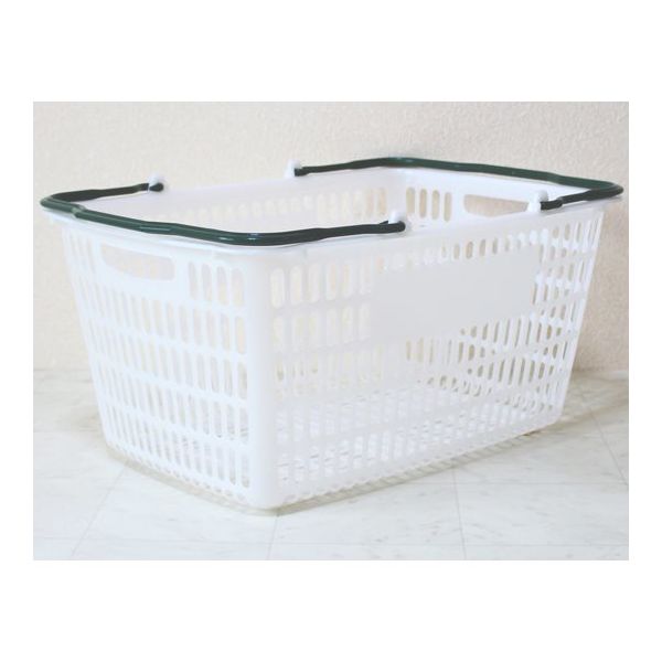 大和産業 買い物かご ナチュラル把手エバーグリーン 5個入 SL-20 1セット(5個) 65-5552-71（直送品）