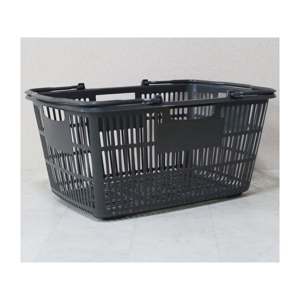 大和産業 買い物かご ダークグレー 5個入 SB-33 1セット(5個) 65-5552-74（直送品）