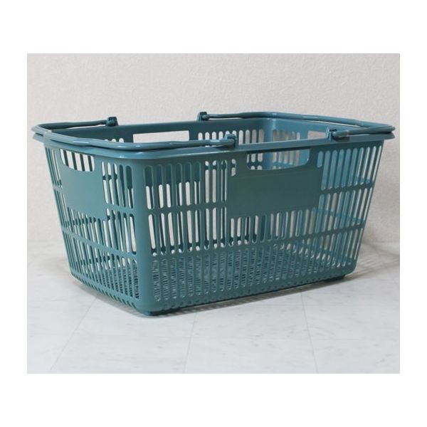大和産業 買い物かご ブルーグリーン 5個入 SB-33 1セット(5個) 65-5552-75（直送品）