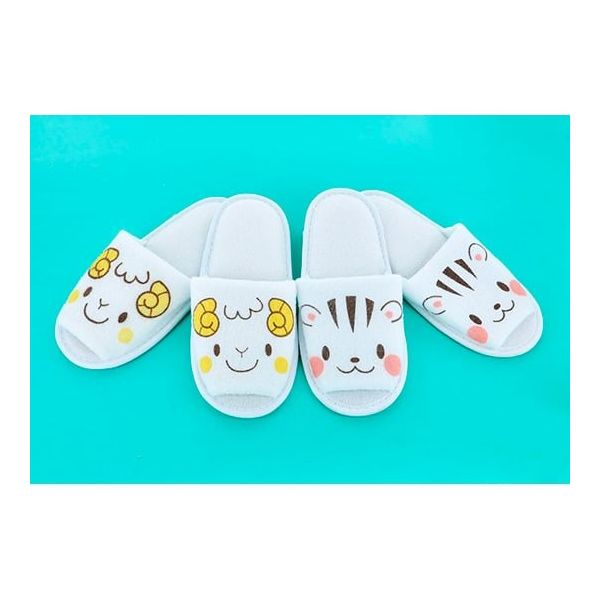 トータス 子供用スリッパ リス・ひつじ 1箱(200足入) WH207 1箱(200足) 63-7051-28（直送品）
