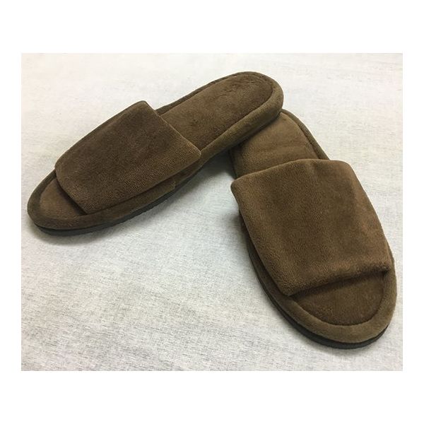 トータス スリッパ Tー4EX 茶 1箱(70足入) HQ002BR 1箱(70足) 63-7051-43（直送品）