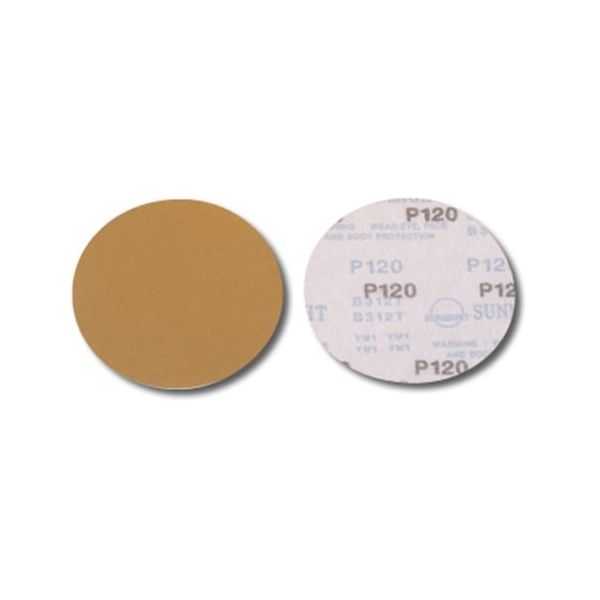 Sun Might サンマイト黄紙ディスクマジック φ125mm NH(穴ナシ) P60 50枚入 02205 1箱(50枚)（直送品）