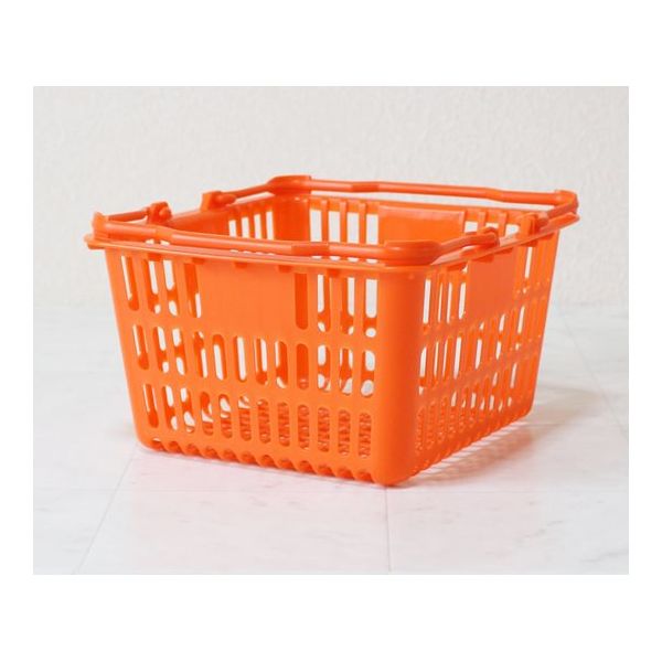 大和産業 買い物かご オレンジ 5個入 SL-1 1セット(5個) 65-5552-28（直送品）