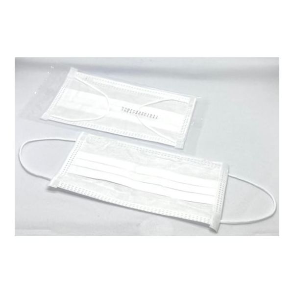 アズワン クリーンマスク 3層耳掛け 個包装 2，000枚入 65-8642-42 1ケース(2000枚)（直送品）